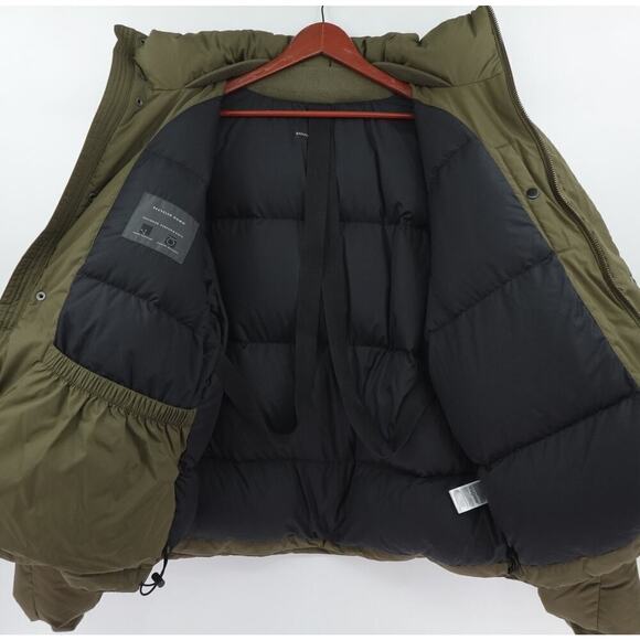 Banana Republic Down Puffer Jacket Mens Large Exploration Green Gorpcore - Picture 3 of 16